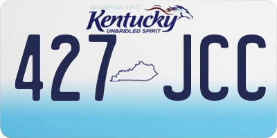 KY license plate 427JCC