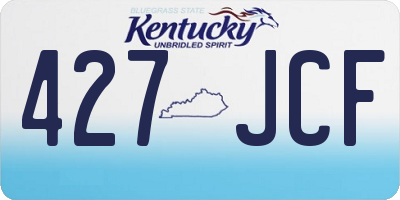 KY license plate 427JCF