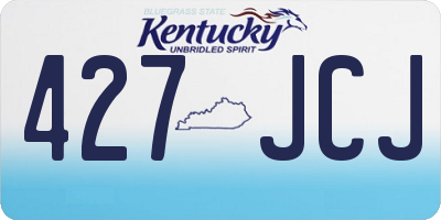 KY license plate 427JCJ