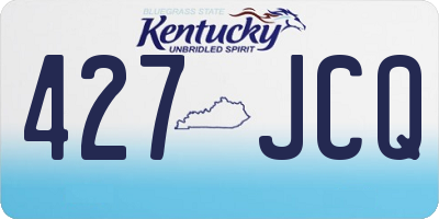 KY license plate 427JCQ