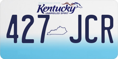 KY license plate 427JCR