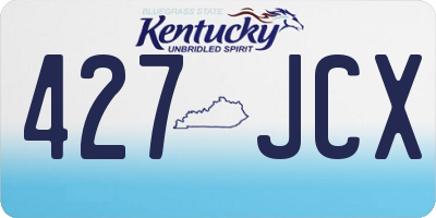 KY license plate 427JCX