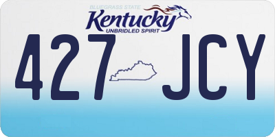 KY license plate 427JCY