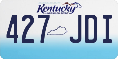 KY license plate 427JDI