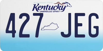 KY license plate 427JEG