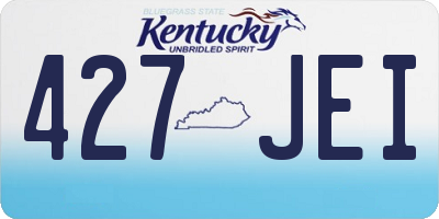 KY license plate 427JEI