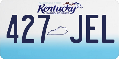 KY license plate 427JEL