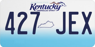 KY license plate 427JEX