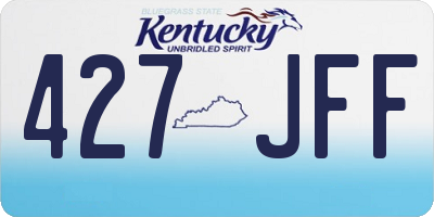 KY license plate 427JFF
