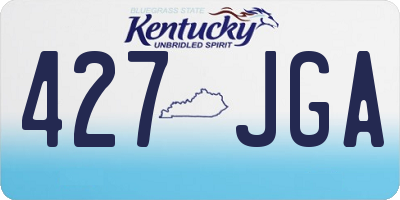 KY license plate 427JGA