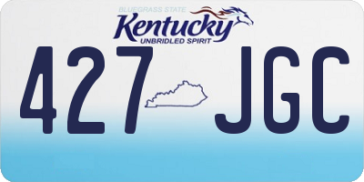 KY license plate 427JGC