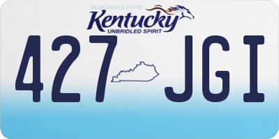 KY license plate 427JGI