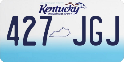 KY license plate 427JGJ