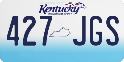 KY license plate 427JGS