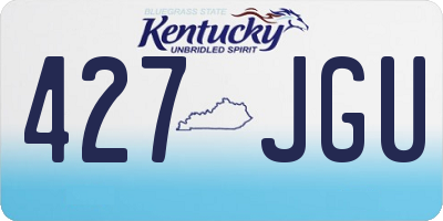 KY license plate 427JGU
