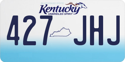 KY license plate 427JHJ