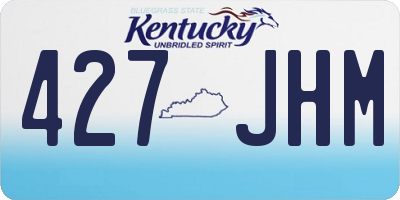 KY license plate 427JHM