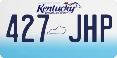 KY license plate 427JHP