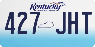 KY license plate 427JHT