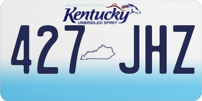 KY license plate 427JHZ