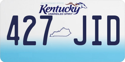 KY license plate 427JID