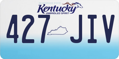KY license plate 427JIV