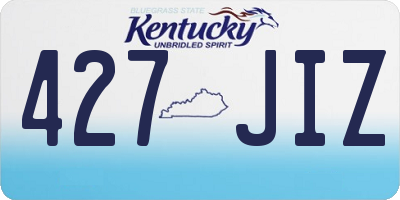 KY license plate 427JIZ
