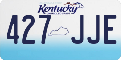 KY license plate 427JJE