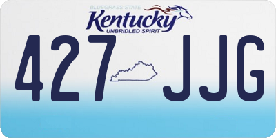 KY license plate 427JJG