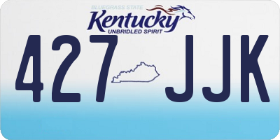 KY license plate 427JJK