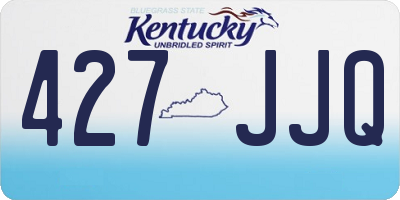 KY license plate 427JJQ