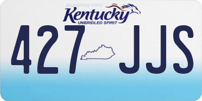 KY license plate 427JJS