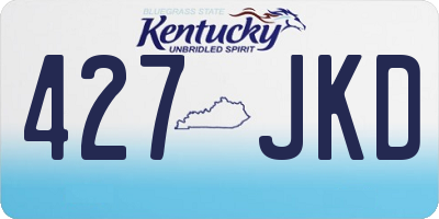 KY license plate 427JKD