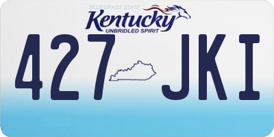 KY license plate 427JKI