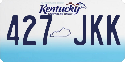 KY license plate 427JKK