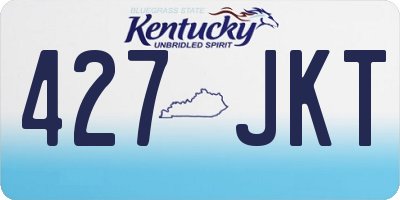 KY license plate 427JKT