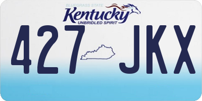 KY license plate 427JKX