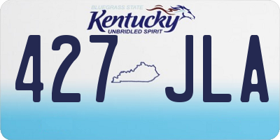 KY license plate 427JLA