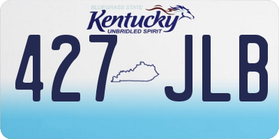 KY license plate 427JLB