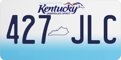 KY license plate 427JLC