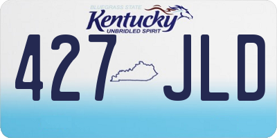 KY license plate 427JLD