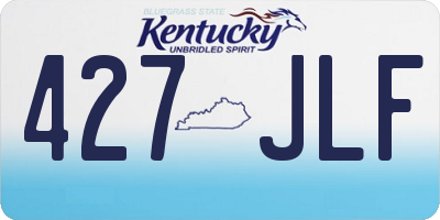 KY license plate 427JLF