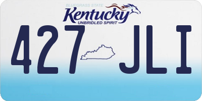 KY license plate 427JLI
