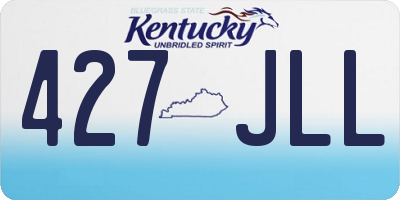 KY license plate 427JLL
