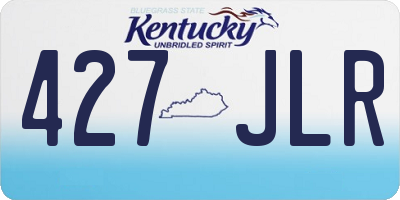 KY license plate 427JLR