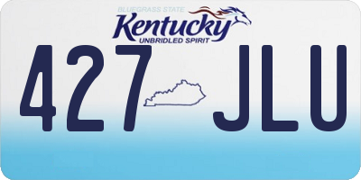 KY license plate 427JLU
