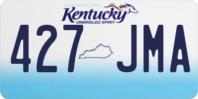 KY license plate 427JMA
