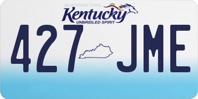 KY license plate 427JME