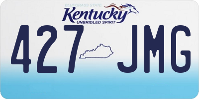 KY license plate 427JMG