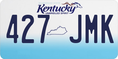 KY license plate 427JMK